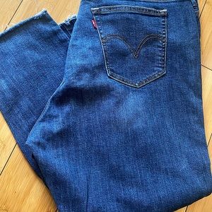 Blue Denim Levi’s “Wedgie Skinny 22W”